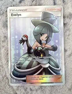 Pokemon Evelyn 175/181 Sun & Moon Team Up Ultra Rare Full Art Near Mint - Image 1