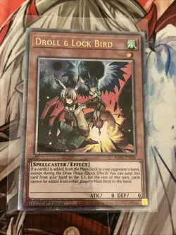 YUGIOH DROLL & LOCK BIRD QUARTER CENTURY SECRET RARE RA02-EN006 - Image 1