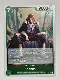 Shanks OP14-027 Rare Foil The Azure Sea's Seven One Piece English - Image 1