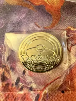 Pokemon TCG Charizard GOLD Metal Coin UPC Premium Collection 2022 NEW NEAR MINT - Image 4