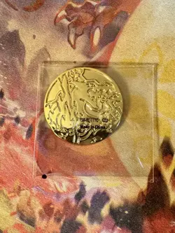 Pokemon TCG Charizard GOLD Metal Coin UPC Premium Collection 2022 NEW NEAR MINT - Image 5