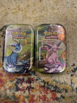 2 Prismatic Evolutions Mini Tins - Sealed Brand New - Pokemon TCG Lot Of (2) TWO - Image 1