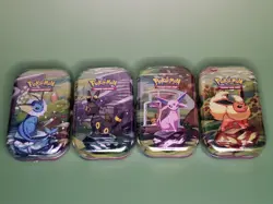 Pokemon Prismatic Evolutions Mini Tin | Lot of 4 | New Sealed | BuyAny2ShipFree - Image 1