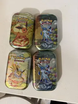 Pokemon TCG Prismatic Evolutions Mini Tin Lot of 4-New/Factory Sealed - Image 1