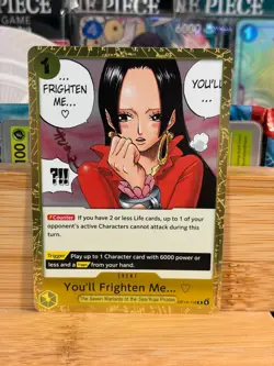 YOU'LL FRIGHTEN ME... OP14-118 The Azure Sea's Seven One Piece TCG Near Mint - Image 1