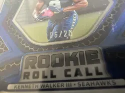 2022 Certified -RK Roll Call Signatures Kenneth Walker III #RCS-KW /20. PSA 9/10 - Image 3