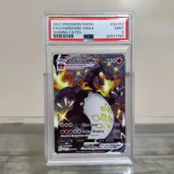 2021 POKEMON SWORD & SHIELD SHINING FATES #SV107 FULL ART/CHARIZARD VMAX PSA 9 - Image 1