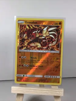 Pokemon Groudon TCG Sun & Moon Celestial Storm Holo Card 81/168 Reverse Holo - Image 4