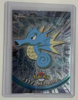 2000 Topps Chrome Seadra Pokemon Card, Foil Holographic - Image 1