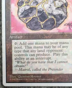 Magic the Gathering Fellwar Stone 4th Series 1995 Collectible Card - Image 2