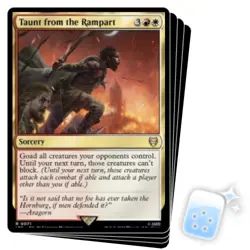 TAUNT FROM THE RAMPART X4 The Lord Of The Rings: Tales Of Middle-earth Commander - Image 1