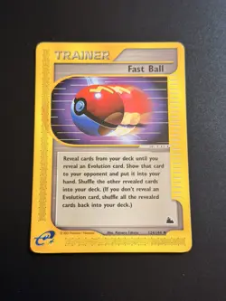 POKEMON - FAST BALL 124/144 NON HOLO SKYRIDGE 2003 LP - Image 1