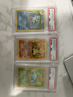 Pokemon Base Set Holo Blastoise Charizard Venusaur PSA 6 Lot 1999 Sequential - Image 1