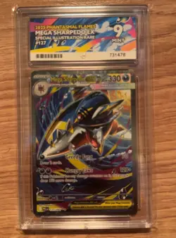 Mega Sharpedo EX 127/94 SIR - Phantasmal Flames - ACE 9 - Pokemon TCG - Image 1