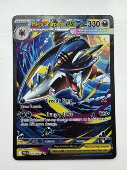 Pokemon TCG Mega Sharpedo EX 127/094 SIR Phantasmal Flames NM - Image 1