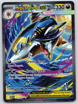 Mega Sharpedo ex 127/094 SIR (NM) - ME02: Phantasmal Flames - Pokemon TCG - Image 1