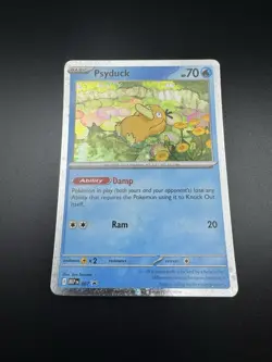 Psyduck (007) Pokemon ME01: Mega Evolution Promo Card Cosmos Holo - Image 1