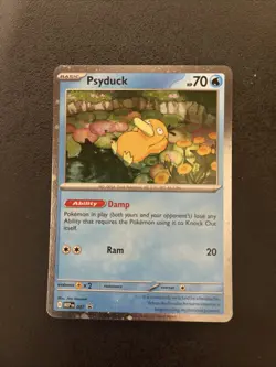 Pokemon Card TCG Mega Evolutions Psyduck 007 Me1 Black Star Promo - Image 1