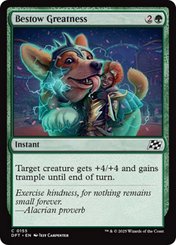 Bestow Greatness [Aetherdrift] Foil Near Mint - Image 1