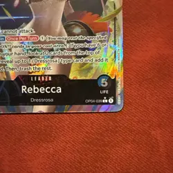 Rebecca Alt Art Leader OP04 - One Piece TCG Kingdoms Of Intrigue OP04-039 NM - Image 4