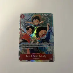 Ace & Sabo & Luffy (Alternate Art) OP13-007 Carrying On His Will Foil - Image 1