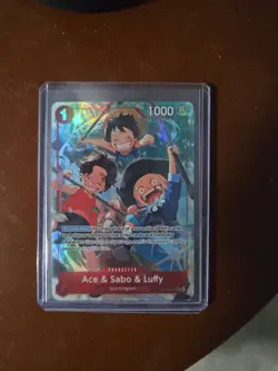 Ace & Sabo & Luffy (Alternate Art) OP13-007 Carrying On His Will Foil - Image 1