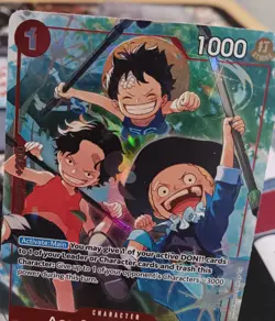 Ace & Sabo & Luffy (Alternate Art) OP13-007 Carrying On His Will Foil - Image 4