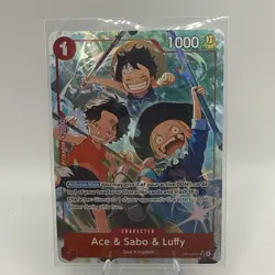 Ace & Sabo & Luffy (Alternate Art) OP13-007 Carrying On His Will Foil - Image 1