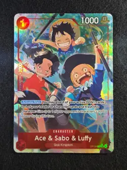 Ace & Sabo & Luffy (Alternate Art) OP13-007 Carrying On His Will Foil - Image 1