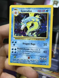 Gyarados 6/102 Base Set 1999 Holo Rare WOTC Pokemon Card TCG - Image 3