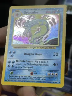 Gyarados 6/102 Base Set 1999 Holo Rare WOTC Pokemon Card TCG - Image 5