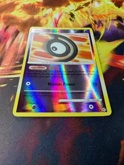 Unown [D] 68/130 LP-NM Reverse Holo Diamond & Pearl 2007 Pokemon TCG - Image 2