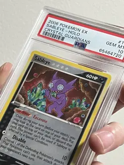 LOW POP PSA 10 🌀 SWIRL POKEMON EX CRYSTAL GUARDIANS #10 SABLEYE-HOLO - Image 2