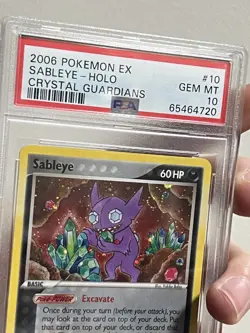 LOW POP PSA 10 🌀 SWIRL POKEMON EX CRYSTAL GUARDIANS #10 SABLEYE-HOLO - Image 3