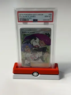 PSA 10 Jessie and James 68/68 - Hidden Fates Pokemon Card 2019 - Image 1