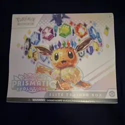 Pokemon Scarlet & Violet Prismatic Evolutions Elite Trainer Box English Eevee - Image 1