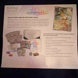 Pokemon Scarlet & Violet Prismatic Evolutions Elite Trainer Box English Eevee - Image 2
