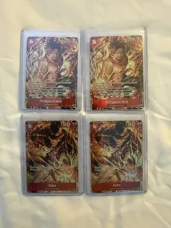 ONE PIECE ILLUSTRATION BOX VOL. 5 SABO PORTGAS.D.ACE PROMO SR 005 007 - X(2) - Image 1