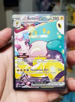 Iono's Bellibolt EX Sir 183/159 SV09 Holo Pokemon TCG Card Journey Together - Image 1