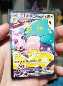Iono's Bellibolt EX Sir 183/159 SV09 Holo Pokemon TCG Card Journey Together - Image 2