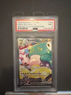 Iono's Bellibolt EX Sir 183/159 SV09 Holo Pokemon TCG Card Journey Together - Image 1