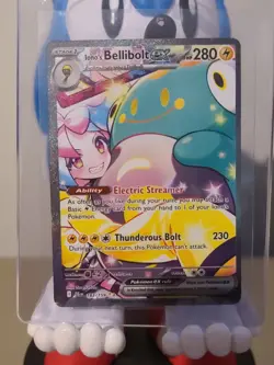 Iono's Bellibolt EX Sir 183/159 SV09 Holo Pokemon TCG Card Journey Together - Image 2