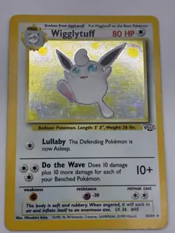 Wigglytuff 16/64 Jungle Set Holo Rare Vintage Pokemon Card - Image 2