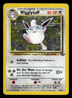 Wigglytuff 16/64 Holo Rare Jungle Set Pokemon Card - Image 1
