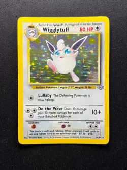 Wigglytuff 16/64 Jungle Set Rare Holo Pokemon Card WOTC 1999 - Excellent - Image 1