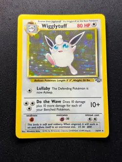 Wigglytuff 16/64 Jungle Set Rare Holo Pokemon Card WOTC 1999 - Excellent - Image 2