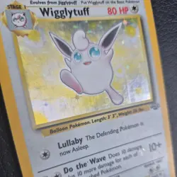 Pokemon Card Wigglytuff 16/64 Rare Holo Jungle Set WOTC Played LPU - Image 3