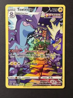 Toxtricity Gg09/gg70 Galarian Gallery Crown Zenith Rare Full Art Pokemon Card - Image 1