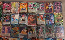 RARE Pre Release Gold Stamped (21 Card Lot) Dragon Ball Super Masters CCG TCG - Image 1