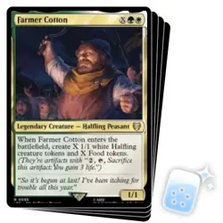 FARMER COTTON X4 The Lord Of The Rings: Tales Of Middle-earth Commander MTG - Image 1
